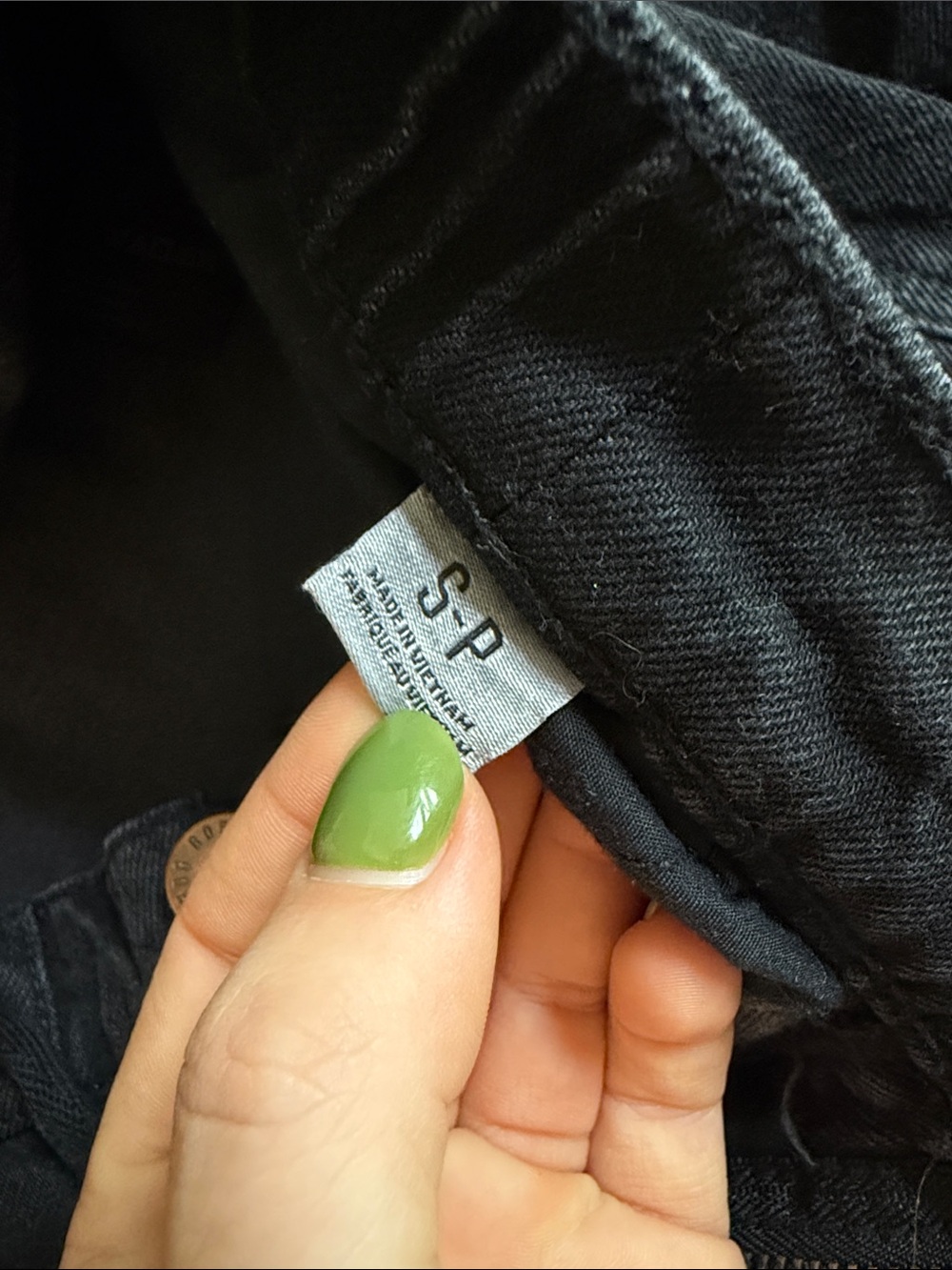 BDG Black Women's Cargo Pants with Drawstring Waist - Picture 4 of 5
